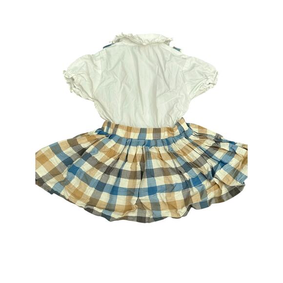 Toffy House Baby Multicolor Plaid Print Dress Size 12-18 Months - Picture 4 of 4